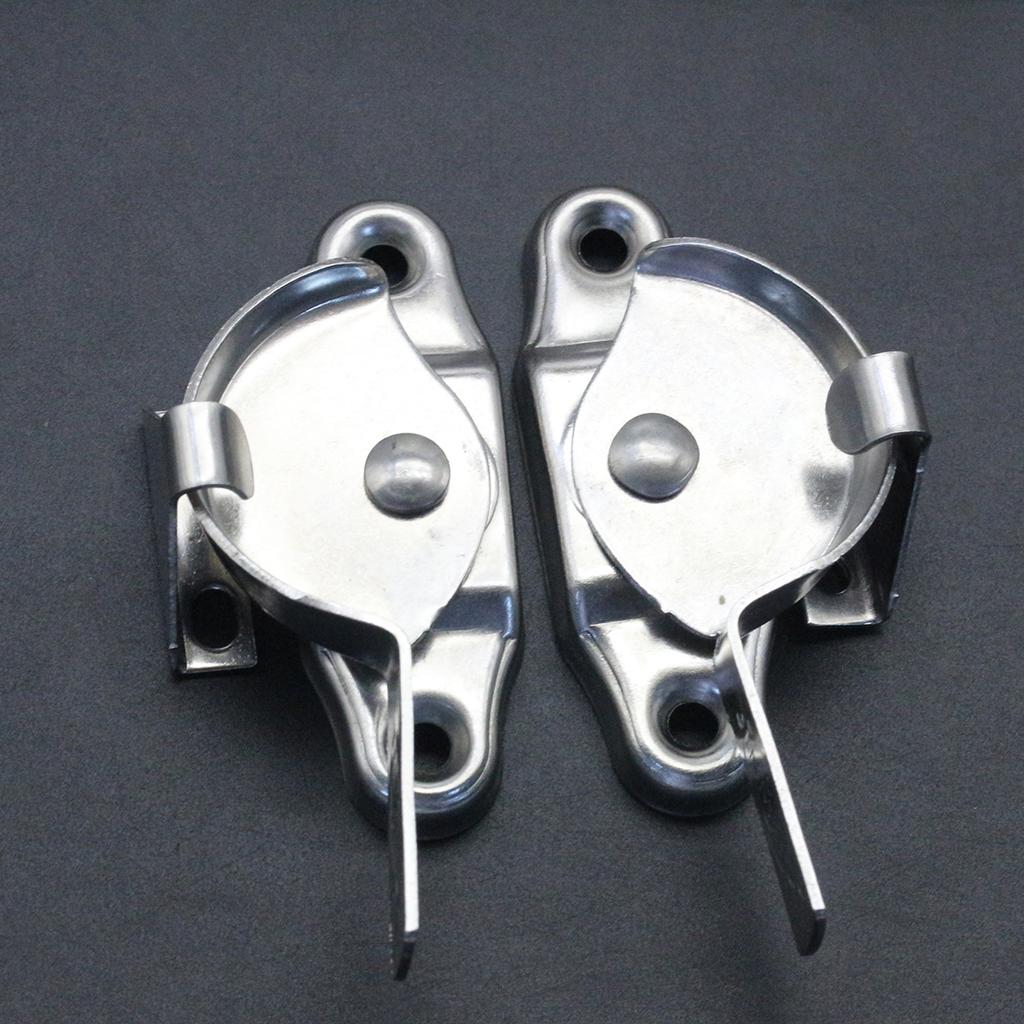 2pcs Crescent Lock, Steel Sliding Door Lock, Window Buckle, Window Anti-theft Lock, Door and Window Accessories