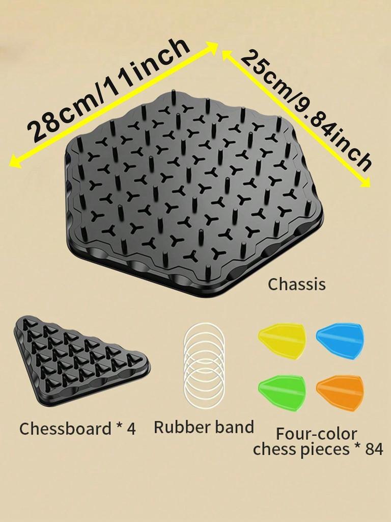 1 Set Of Geometric Chain Triangle Chess, Desktop Games, Educational Toys, Exercise Thinking And Logic Ability, Holiday Gifts For Boys And Girls