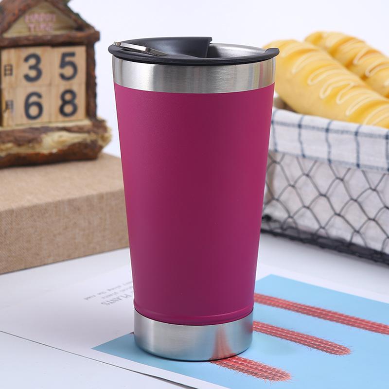 Kapacitet Affärsölmugg304 Rostfritt Stål Vakuum Portabel Bilmugg med Kapsylöppnare Ölmugg Stor Kapacitet Affärsölmugg