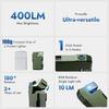 Mini G5 Rechargeable Keychain Flashlights Ultra Bright with 180° Rotation & Dual Light Work Light Camping Lantern for Outdoor
