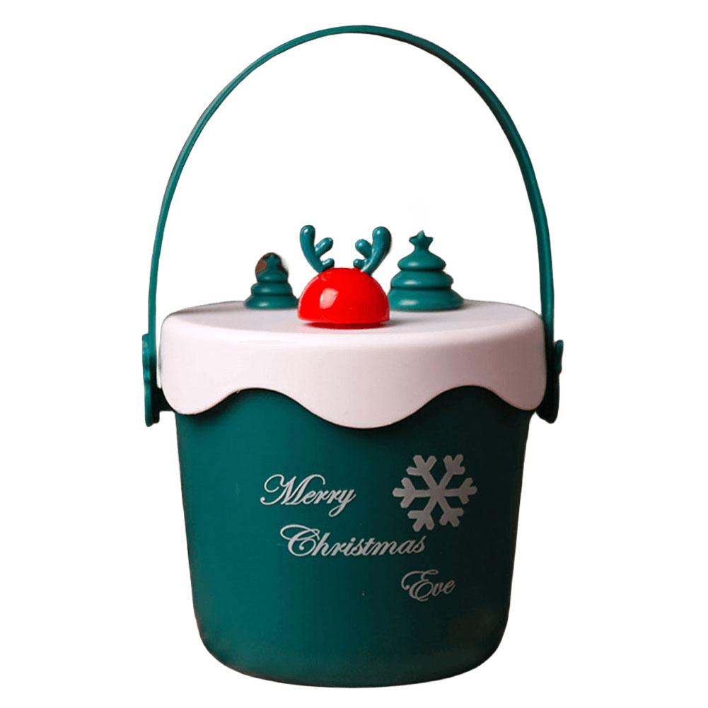 Weihnachts-Süßigkeitenbehälter mit Griff, Goody Buckets, Mehrzweck-Geschenkbox für Festivals, Weihnachten, Winterferien, Partyzubehör