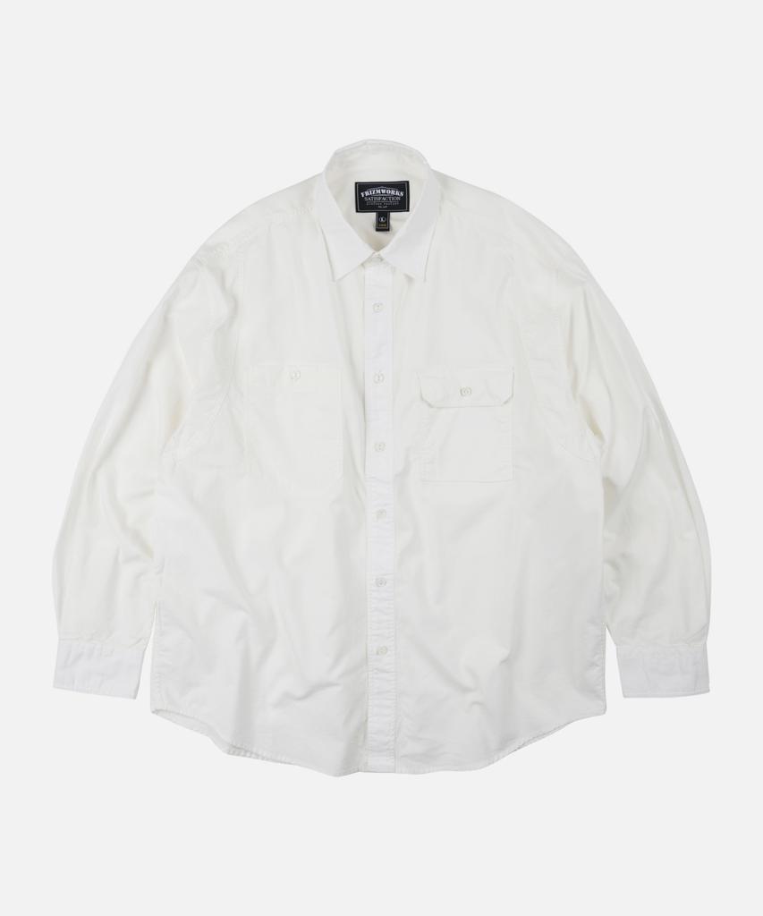 FRIZMWORKS 1920S Chambray Work Shirt _ White
