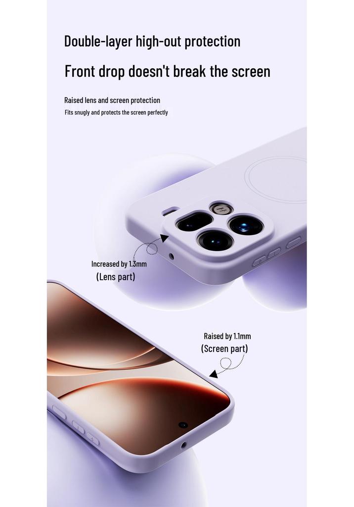 OPPO FIND X9 PRO Magnetic Silicone Case - Skin-Feel Protective Cover for Men & Women