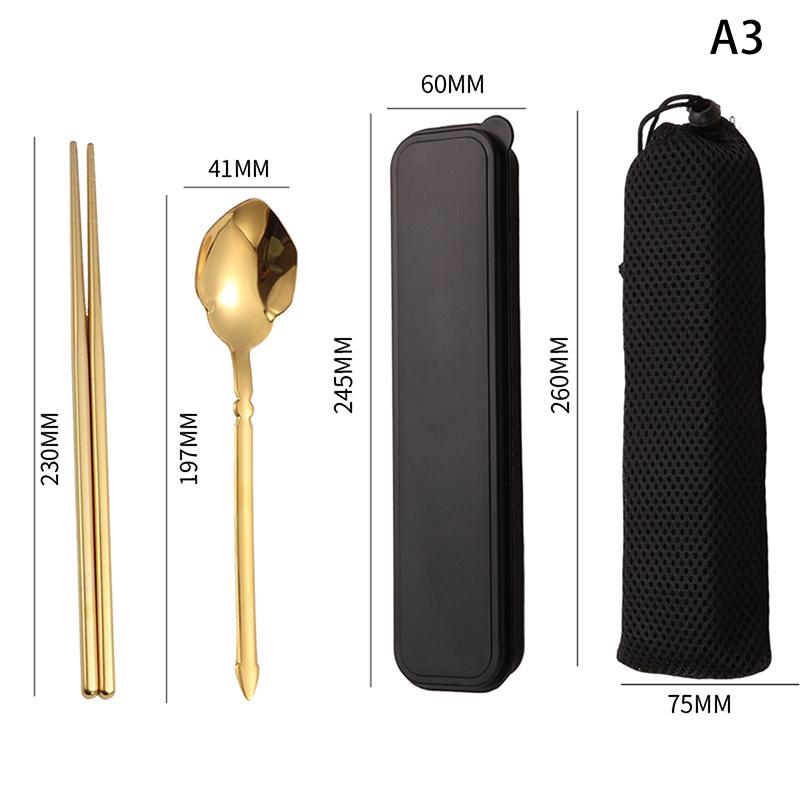 Stainless Steel Cutlery Sets Western Chopsticks Forks And Spoons Hotel Dinner Table Service French Wedding Decoration