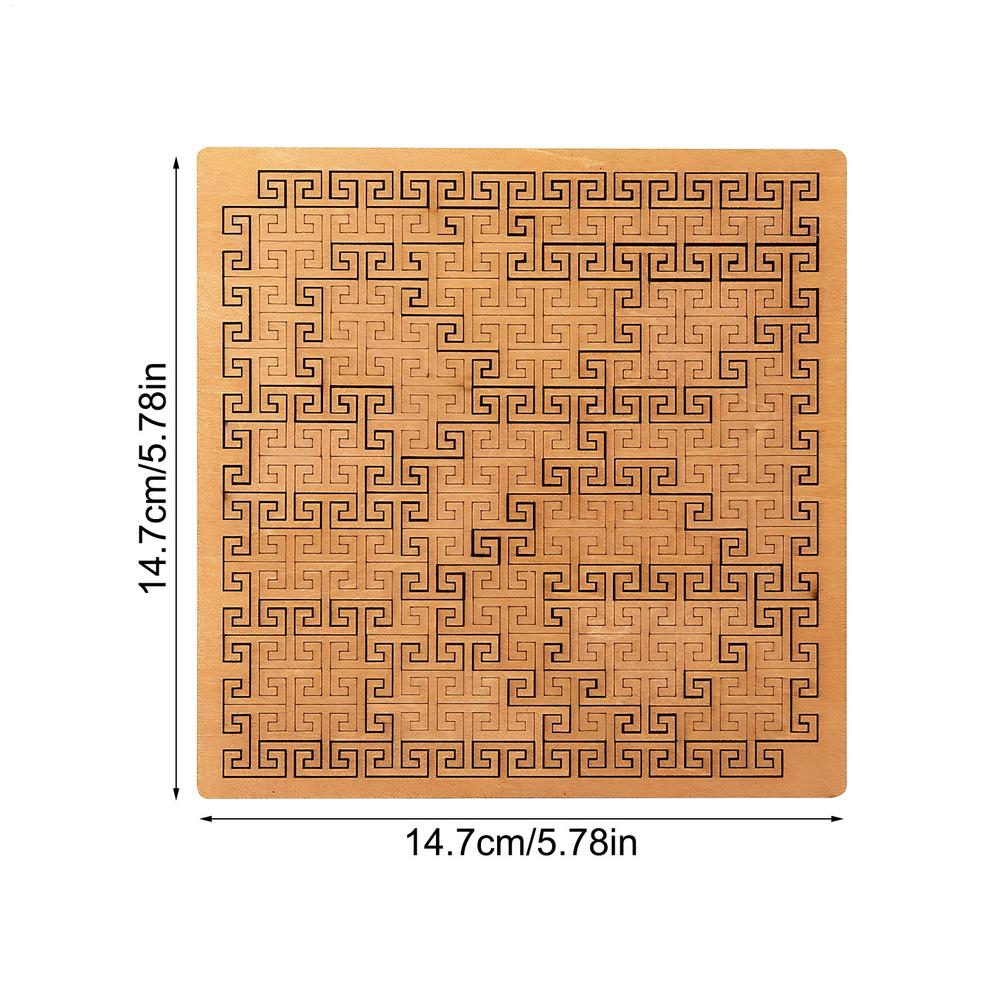 Challenging Wooden Geometry Jigsaw Puzzle for Adults and Teens, Brain Teaser Logic Game Art Toy Gifts for Men, Women, Family