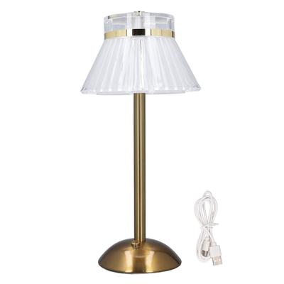 Table Lamp Cordless 3 Colors Touch Control Stepless Dimmable Rechargeable LED Lamp for Restaurant