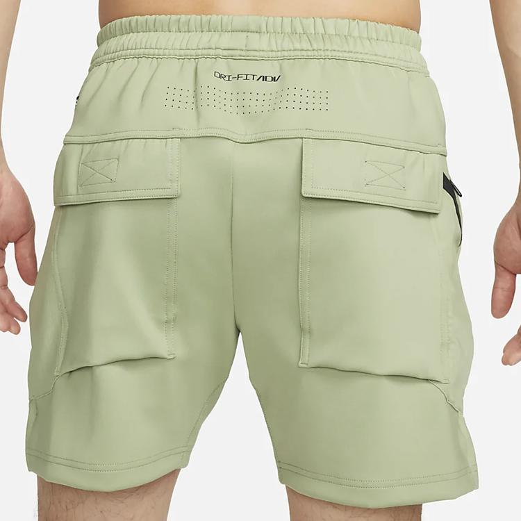 Nike Dri-Fit Adv A.P.S. Solid Logo Drawstring Quick-Dry Shorts Men Bottoms Oil-Green DX0367-386