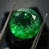 Natural Green Emerald Loose Gemstone 7.56 Ct Round Cut Colombian for Jewelry Making and Crafts