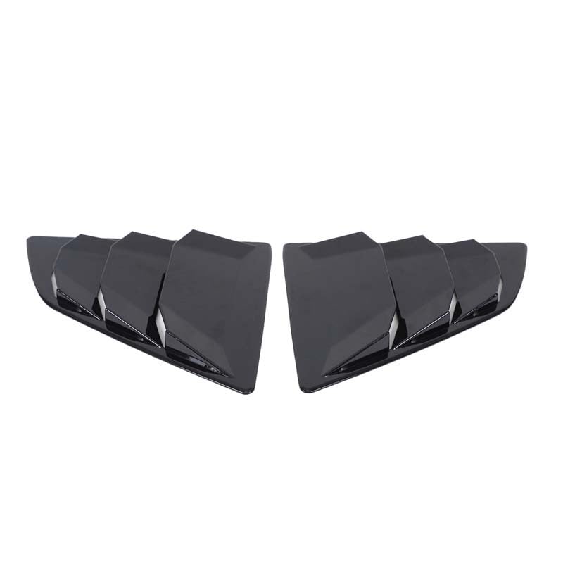 Hcilloend Rear Side Window Louver Covers for Nissan Fairlady Z Z34 Shutter Side Vent Rear Window Shutter Easy Adhesive Decorative Exterior Custom Car