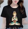 Fashion Yoga Youth Summer T-shirt Girls Short Sleeve T-shirt Fitness Sports Hot Sale Oversized T Shirt Summer polyester fabric
