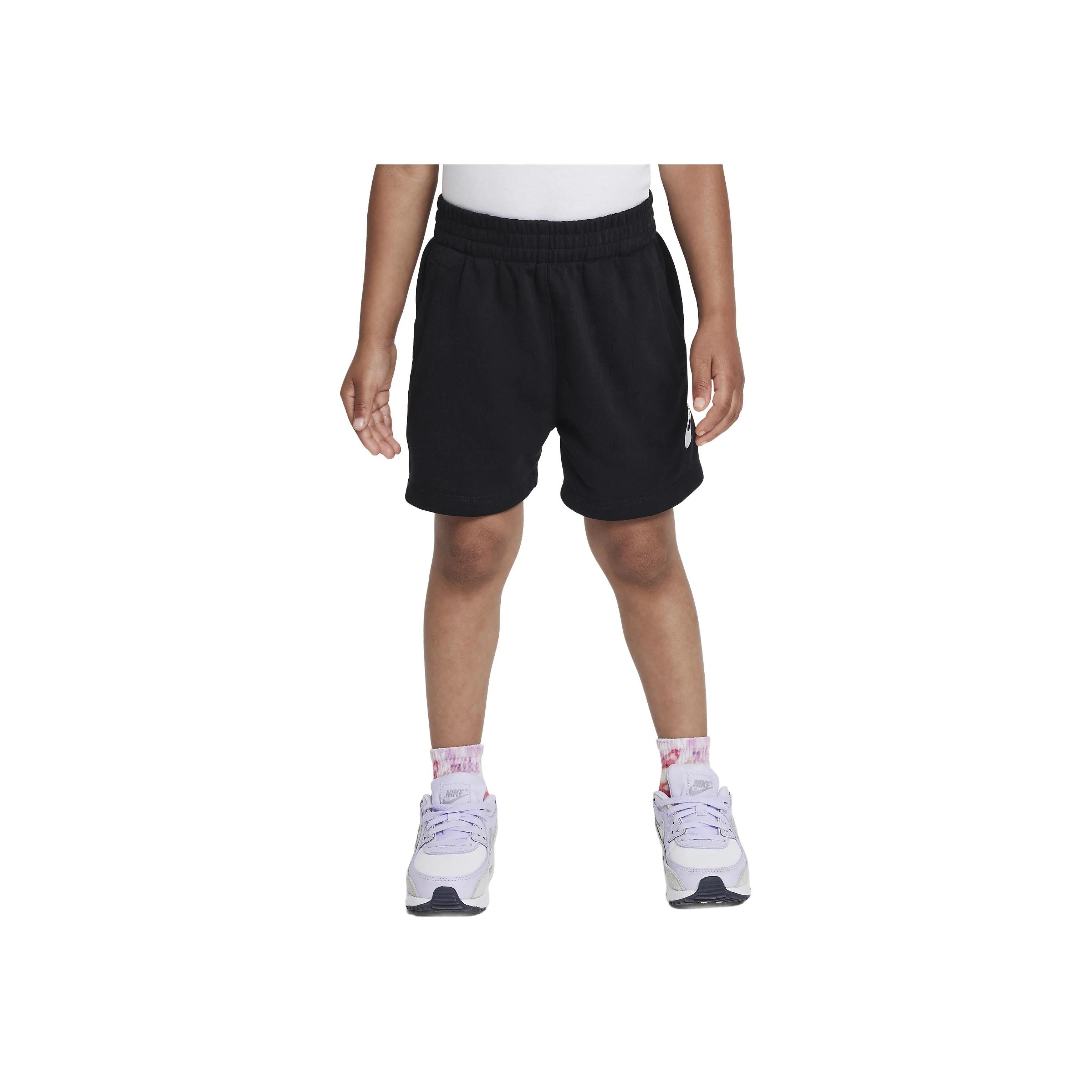 Nike Logo Print Sports Straight Leg Shorts Kids shorts Black FV3385-010 2T
