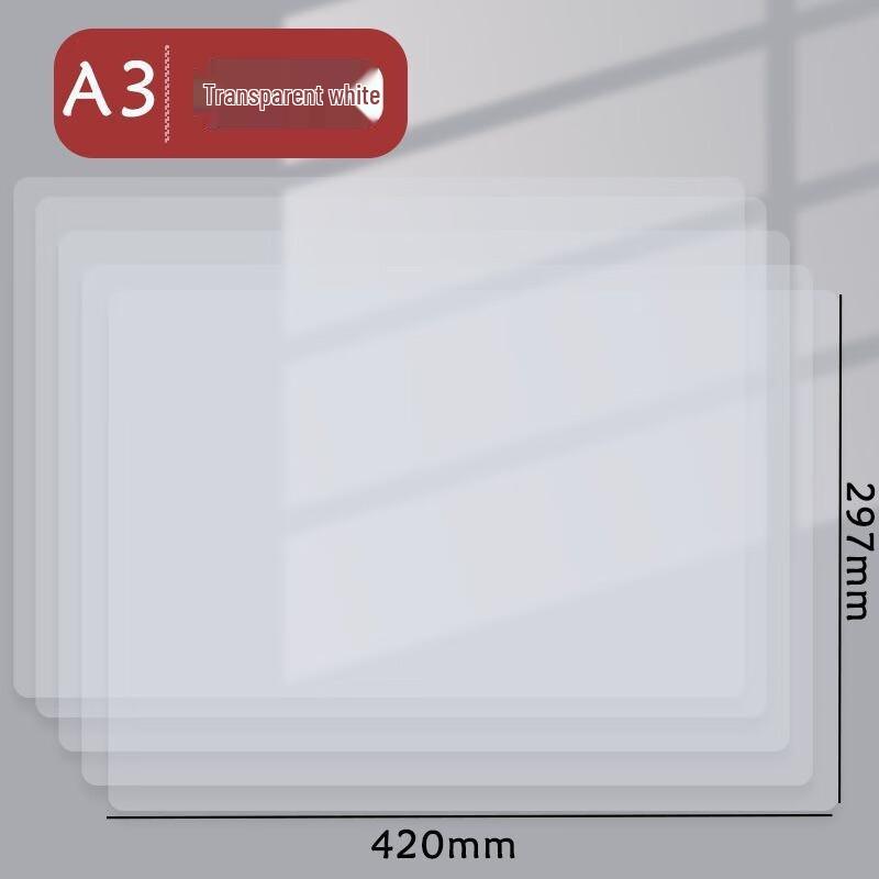 Fumade A3 Transparent Thickened Plastic Student Writing Mat