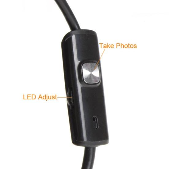 6LED 7mm Lens Endoscope IP67 Waterproof USB Cable Camera for OTG Smart Phones