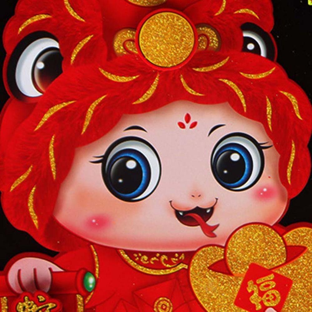 1 Pair Glitter Snake Year Door Sticker 3D Zodiac Snake Windows Decals  Year of The Snake