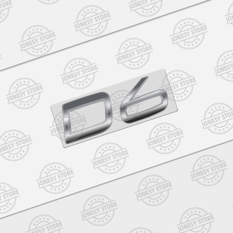 Auto Metal D8 D7 D6 D5 D4 D3 D2 Logo 3D Badge Lettering Decals Trunk Sticker For Volvo XC60 XC40 XC90 S40 S60 V40 V50 C70 T6 AWD