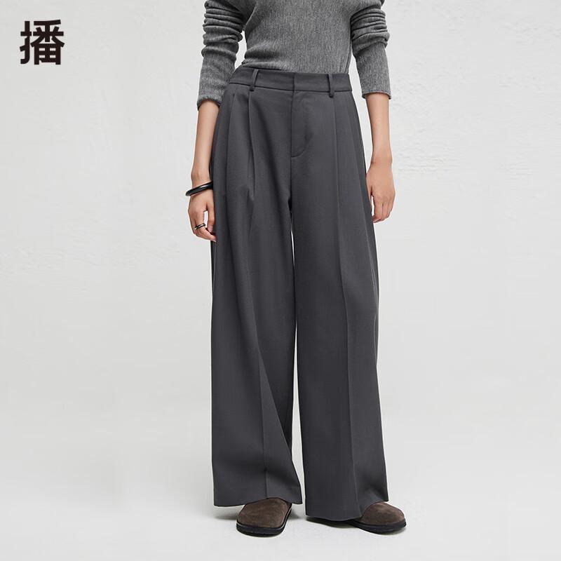 

Broadcast Fall Drapey Straight-Leg Pants L