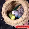 Cockatiel Egg-Laying Nest: Handwoven Tiger Grass Insulated Bird Nest for Warmth and Comfort