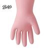 Warm Household Cleaning Gloves Long Sleeves Dishwashing Gloves, Thick Fleece Lining Non-Slip Silicone Rubber for Kitchen And Bath Reusable Waterproof