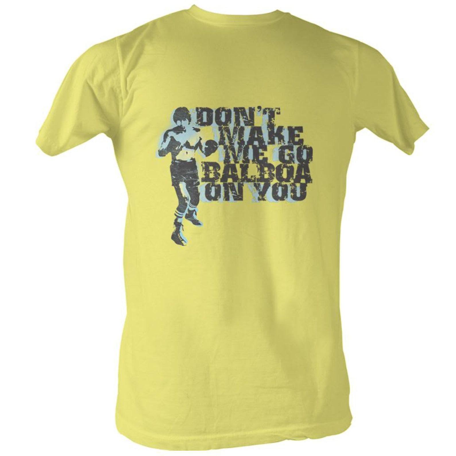 Rocky Balboa On You Yellow T-Shirt 4XL