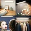 LED Night Light Touch Sensor Wireless USB Rechargeable Wall Lamp 3 Colors Dimming Night Lamp Decoration Bedroom Cabinet Lights