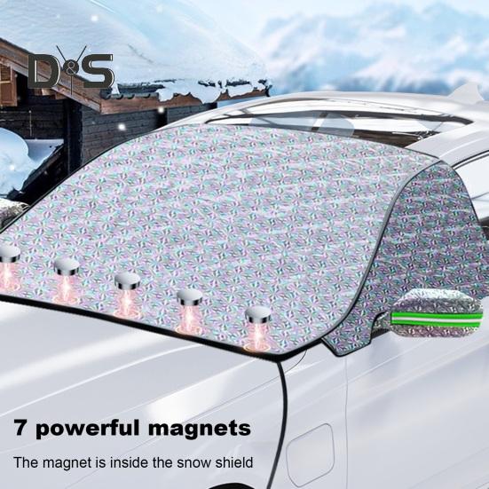 Car Windshield Cover Aluminum Film Ice Snow Protector Rearview Mirror Protection Universal Front Windscreen Snow Cover