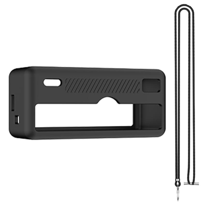 

Flexible Shock Absorbing Cover For Charmera Keychain Digital Camera Case Lightweight And Portable With Precise Cutout чорний