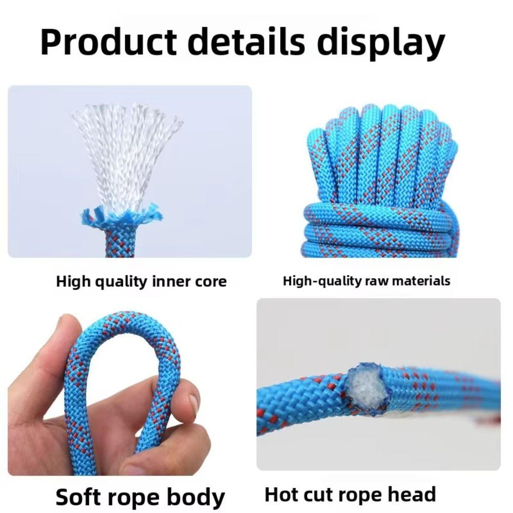 Thickened 12mm Safety Life Rope Static Static Rock Rope Equipment Survival Rope Car Rescue