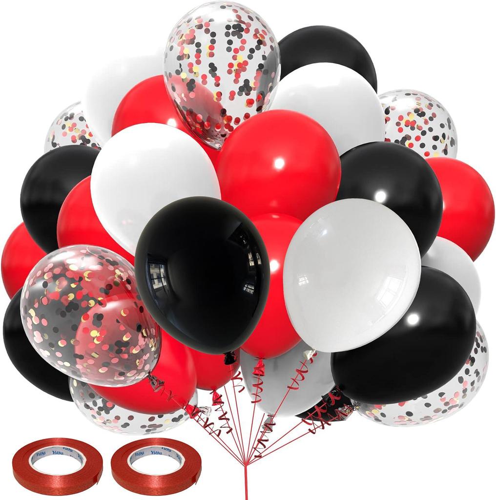 30-Piece Sequin Confetti Balloon Set for Christmas, Halloween, Birthday Decorations