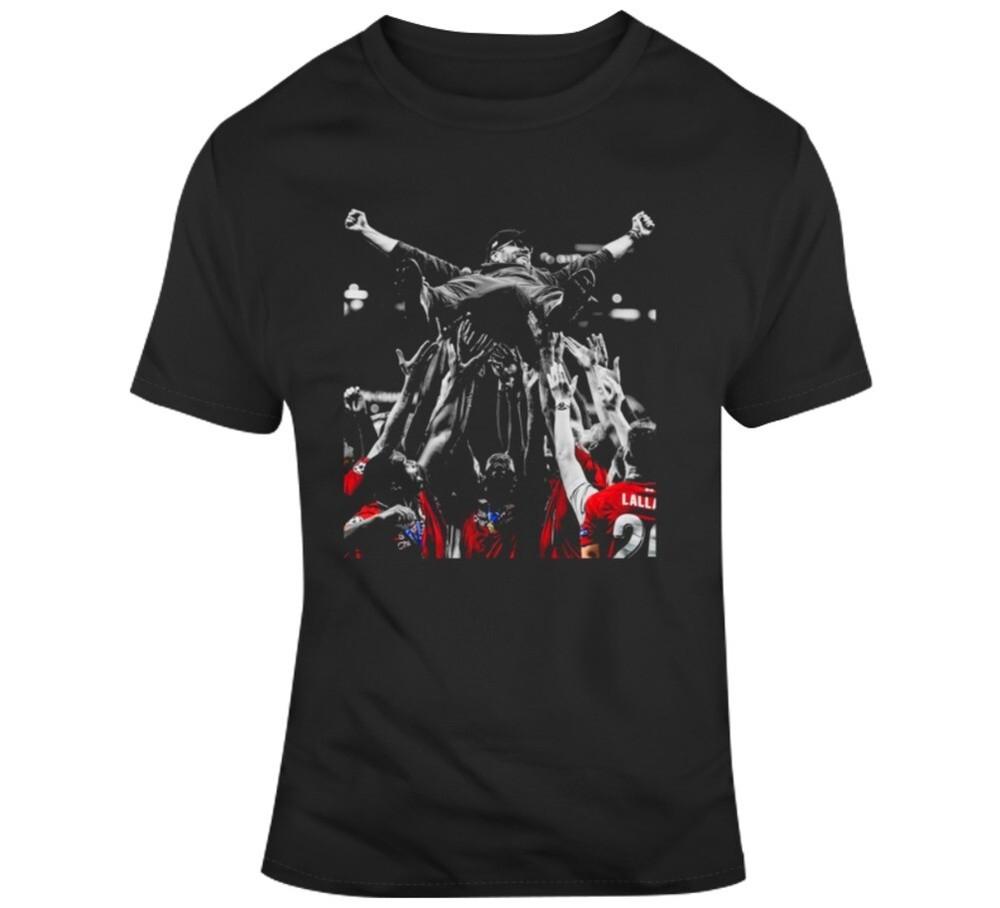 Ливерпуль Чемпионы Лиги Чемпионов Юрген Клопп Футбольный Фан Футболка Унисекс Футболка M