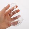 2Pcs Transparent Glass Vase High Borosilicate Clear Planter Jar Hydroponic Propagation Flower Display Home Office Decor