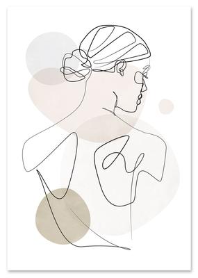 Poster Portrait Pastel Colors