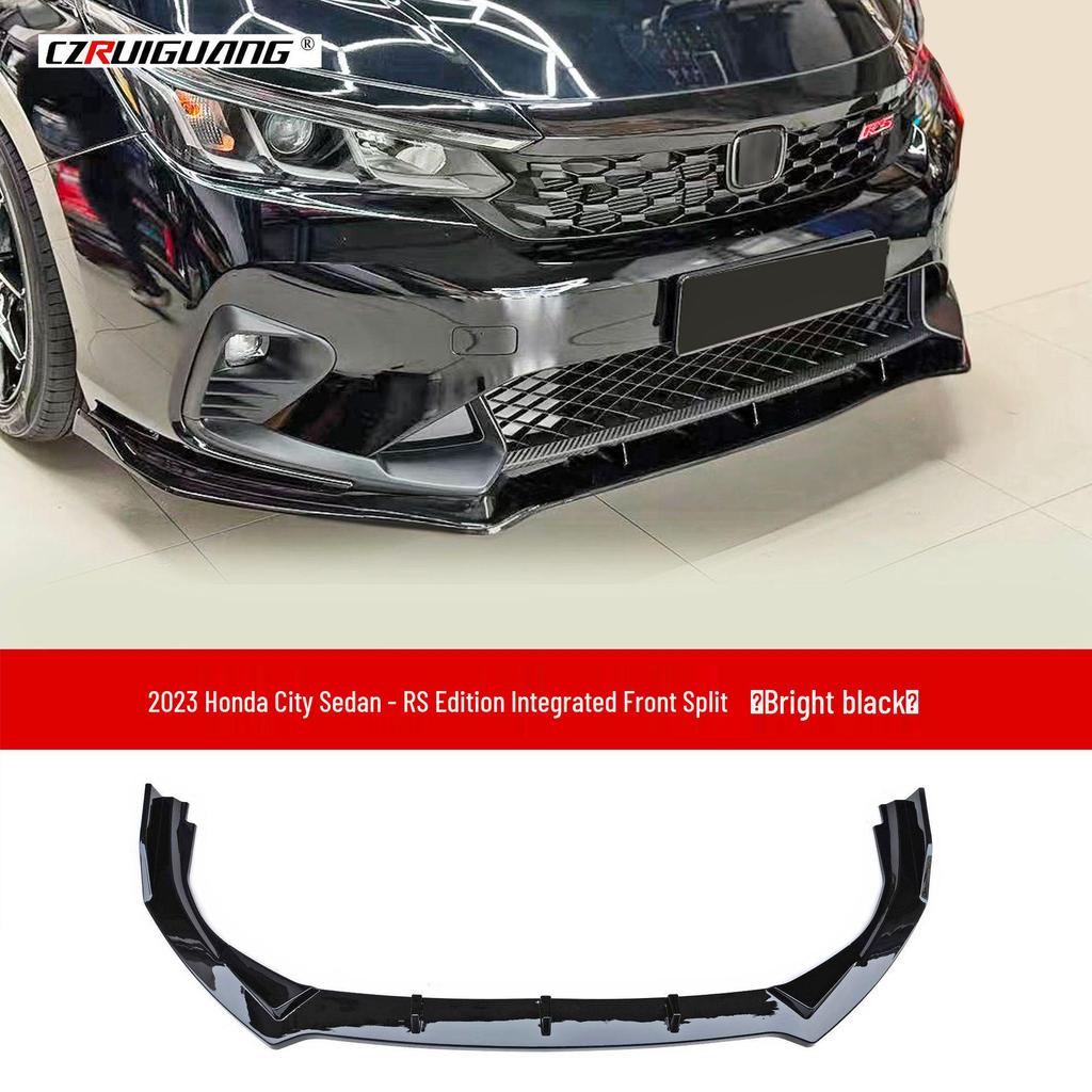 Honda City Sedan RS Body Kit: Front Lip, Bumper, Rear Spoiler, Side Skirts, Grille for 2023 Model.