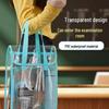 PVC Transparent Multi-Use Student Exam Bag - Waterproof Handbag for Books and Storage