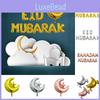 Ensemble de Ballons en Aluminium Élégants Eid Ramadan Hajj Moubarak Pour Fournitures de Fête Islamique
