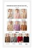 2024 Autumn/Winter Women's Round Neck Cashmere Sweater - Solid Color, Double Ply, Thick Knit Base Layer