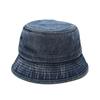 Vintage Denim Bucket Hat Women Sun Protection Foldable Sun Hat For Summer Beach