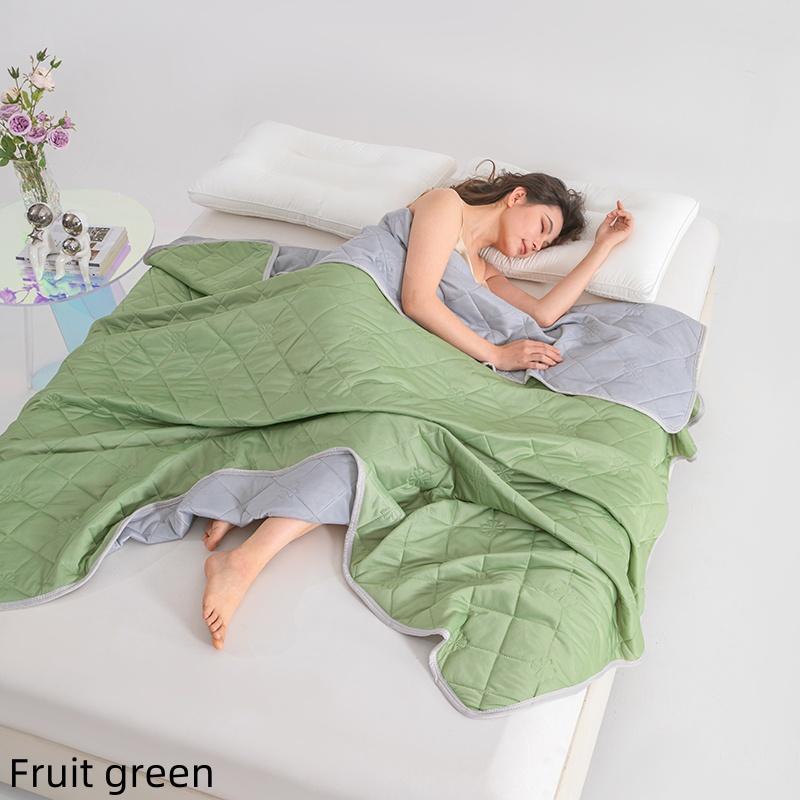 Nouvelle Couverture Rafraîchissante Douce Légère Lisse Couette Climatisation Légère Couette Fraîche d'Été Couvre-lit Froid Double Face