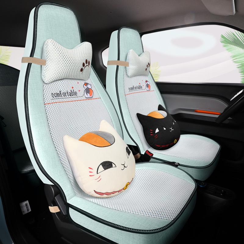 Universal Leather Seat Cushion for Wuling Hongguang: All-Season, Wear-Resistant, Full Surround for Five-Seater