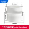 Round One-Way Check Valve Kitchen Anti-Odor Backflow Preventer for Range Hood Fan Hose