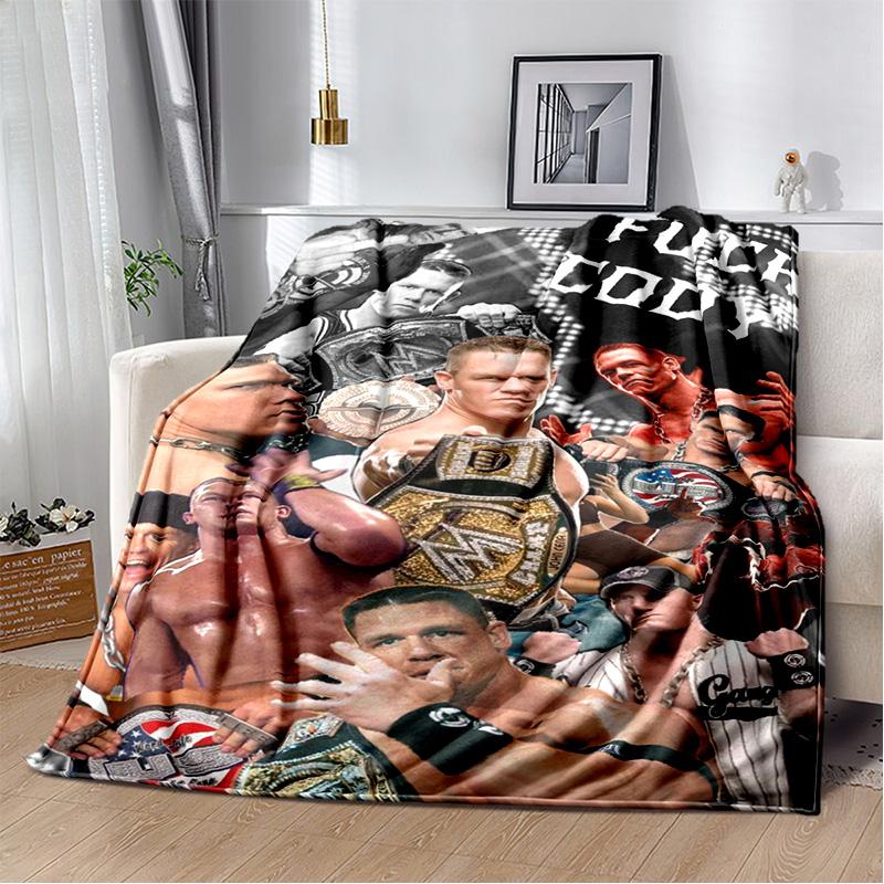 Wrestling entertainment John Felix Anthony Cena blanket Soft and warm flannel throw blanket Picnic blankets for beds Decoration