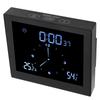 TS-WP10 Shower Clock Innovative Timer Waterproof Thermometer Hygrometer Bathroom Supply(Black )