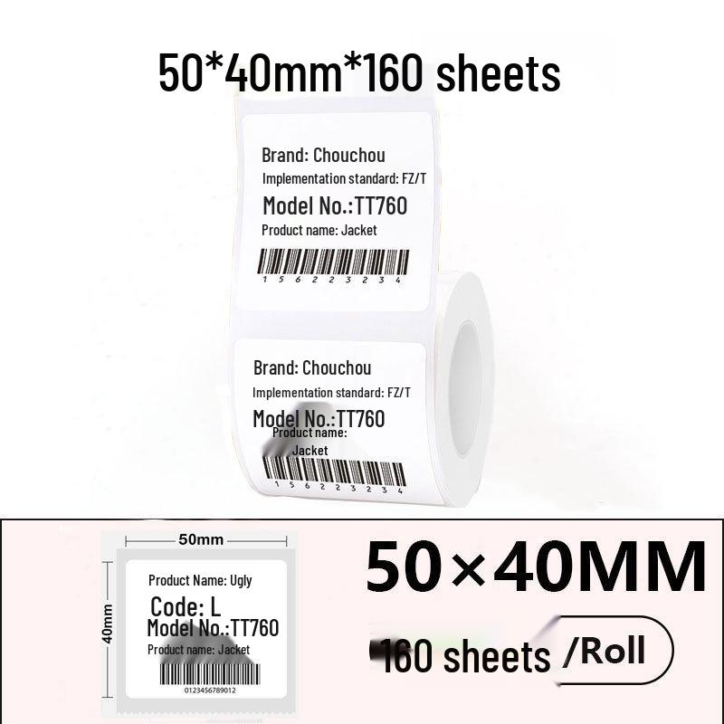 Jingchen B3S P50 T260 Food-Grade Waterproof Thermal Label Paper