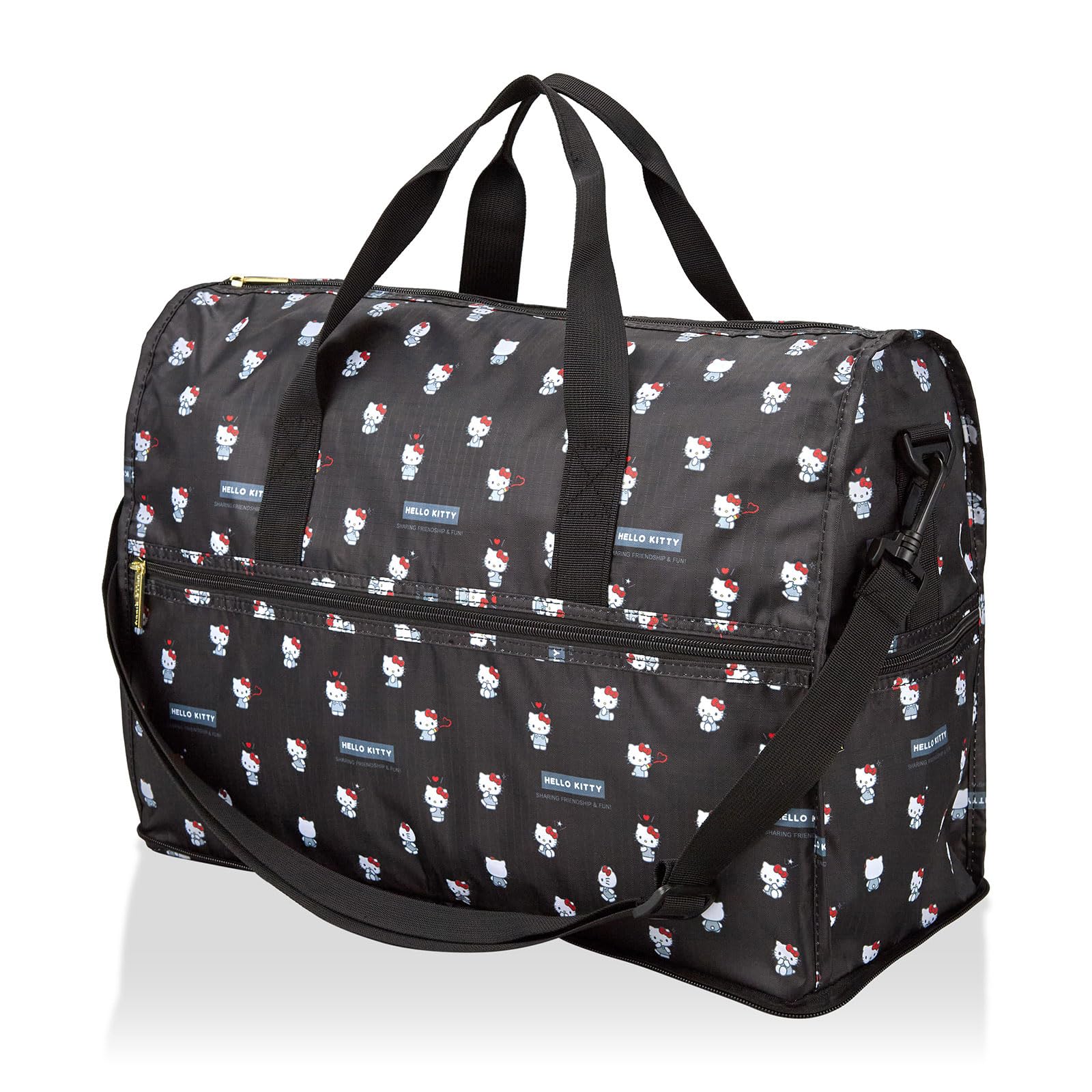 

Foldable Boston medium can be carried in a Sanrio Black Heart [Hapitas] bag, size, suitcase, characters, SA13.