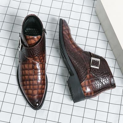 Stivali Chelsea con Punta Moda Hot Selling Stile Inglese Europa America Scarpe High Top Stivaletti da Uomo Stivali da Lavoro da Ufficio Uomo