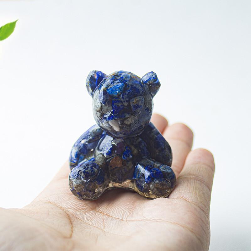 Crystal Resin Art Miniature Bear Desk Decor For Office And Home Gift Ideas