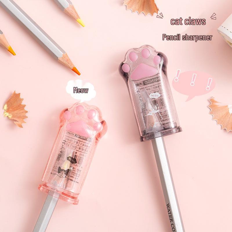 High Sky Kreativer Kätzchen-Bleistiftspitzer: Niedliches Katzenpfoten-Design für Studenten