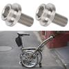 2Pcs Bicycle Titanium Alloy Crank Arm Fixing Screw Bolts for Brompton Folding Bike