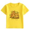 T-shirt per bambini Top Estate Stampa di cartoni animati Arcobaleno puro Moda a maniche corte Coniglio Simpatico Top multicolore di vendita caldo