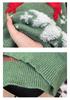 Cozy Christmas Reindeer Couple Sweater - Loose Fit, Fleece, Winter Knitwear