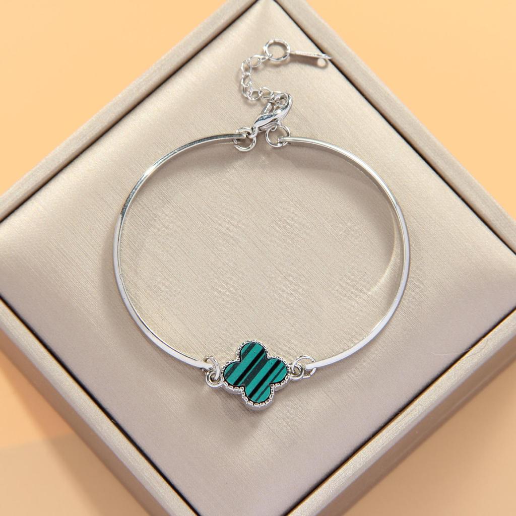 Bracciale Fortunato Quadrifoglio in Rame per Donna - alla Moda, Versatile Design Coreano